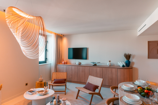 Salon avec vue sur le Vieux Port