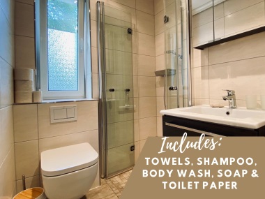 Bathroom with walk-in shower