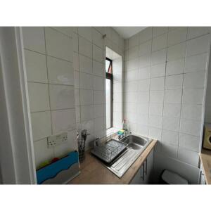 This photo represents the kitchen inside the flat. 