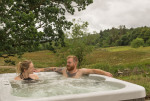 Hot tub in beautiful setting