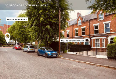 30 seconds to Ormeau Rd 