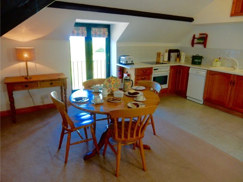The Kitchen and Dining Area in Ivy Cottage