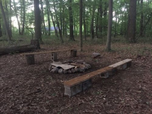 Fire pit for Tent area
