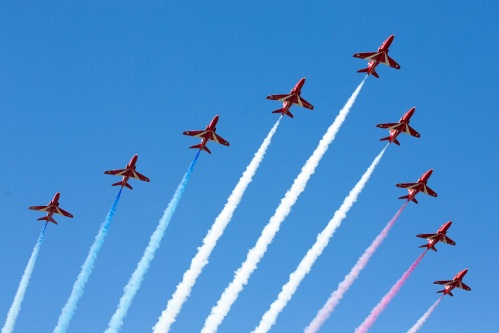 Red Arrows at Torbay Air Show