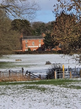 Cheney Arms, view from the field