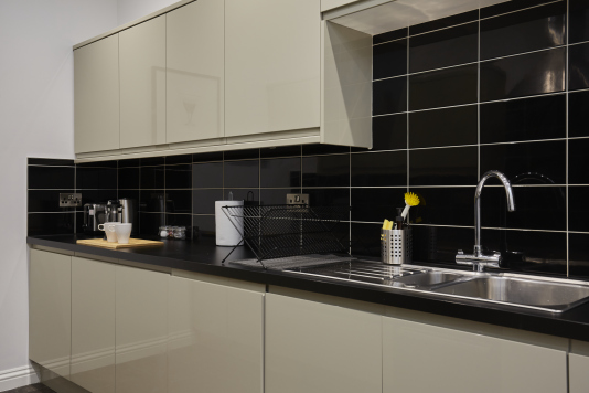 Modern kitchen designed for convenience and functionality.