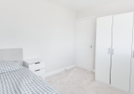 Bedroom 2: Single bed + wardrobe
