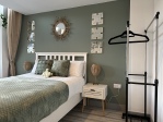 Main bedroom: Showing clothes rack