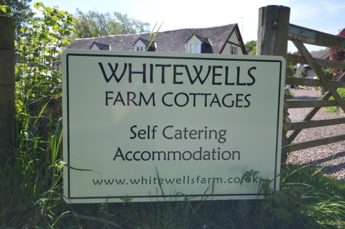 Whitewells Sign at entrance of driveway