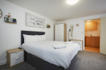 Spacious bedroom ideal for business travellers and families