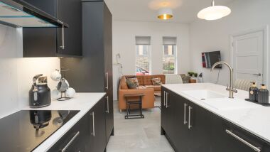 Modern open plan living space