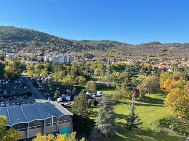 Vue panoramique depuis le balcon au 12 eme étages