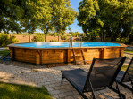 Piscine commune accessible en saison