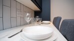 A Bright Modern Fitted Kitchen. You will find all you need for those intimate meals you decide to stay in fand cook. 