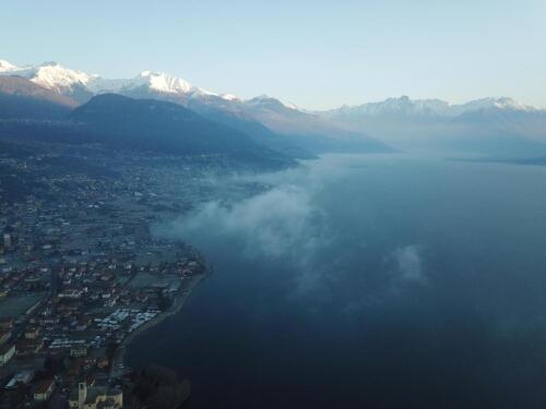 Vista mattutina dal drone