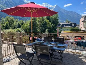 TERRASSE VUE MONT BLANC