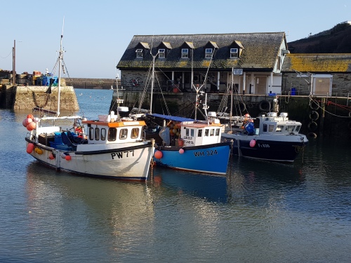 Fishing boats of the local fishermen in Mevagissey