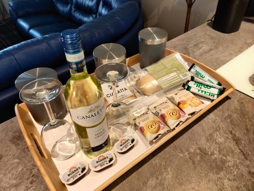 Our welcome tray :-)