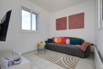 Gaming Room with sofa bed