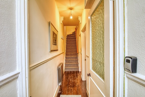 Entrance to downstairs hallway 