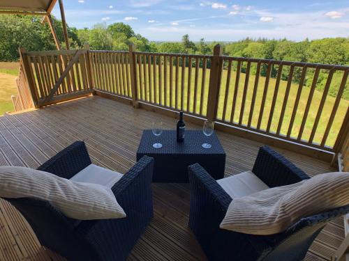 Your view form the spacious raised decking