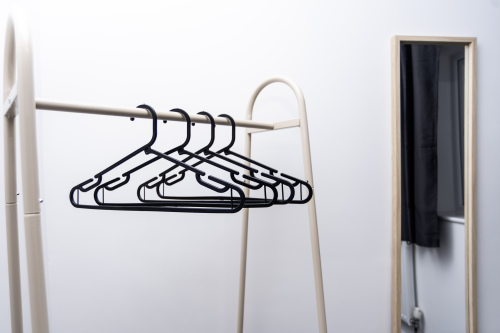 Clothes rail ideal for contractors needing space for workwear