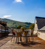 Peaceful private terrace with countryside views