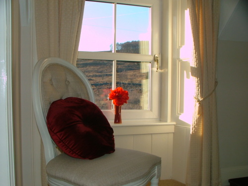 The Double Room has lovely views across to Struan Point
