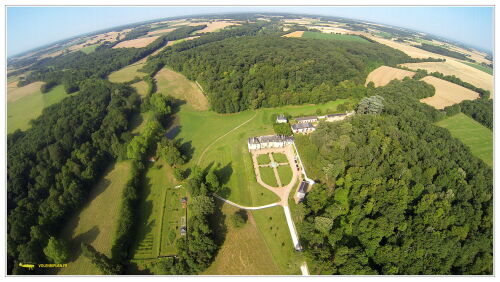 Photo prise depuis un biplan