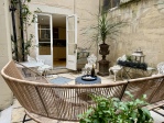 outdoor seating area