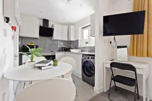 First  flat full bedroom kitchen and dining 