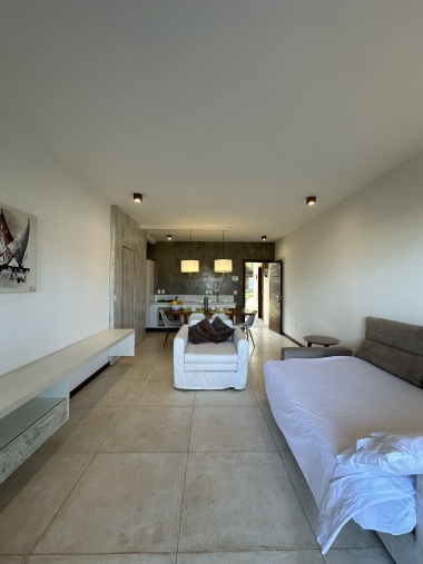 salotto con divano letto matrimoniale