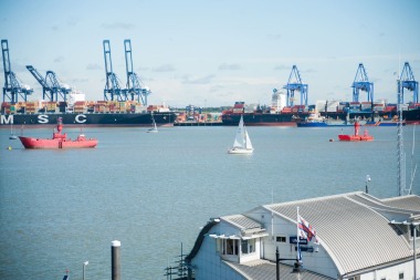 View from the front of the building