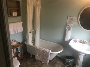 The Willow Room Bathroom and Antique Claw Foot tub