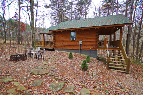Whispering Pines and Fire Pit area