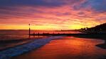 Take a sunset stroll along Bournemouth's Golden Beaches