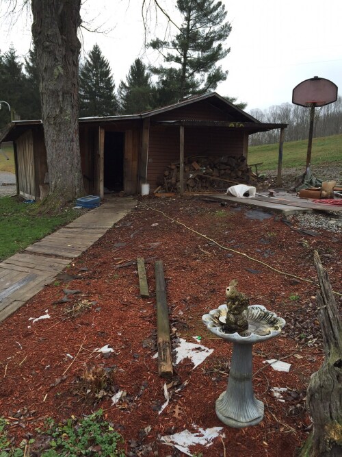 Front yard shed