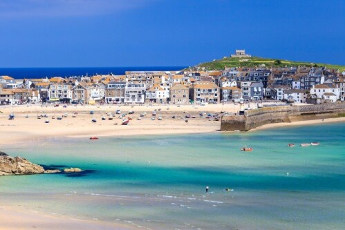 St Ives Town and beaches easily accessible.