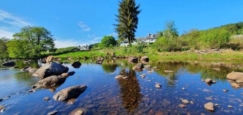River Black Water at the bottom of the grounds