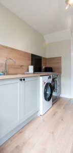 Kitchen at Caledonia Luxe Stays Short Lets & Serviced Accommodation