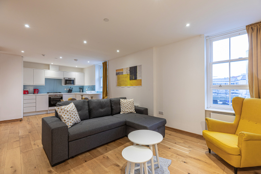 Living Room with Sofa Bed