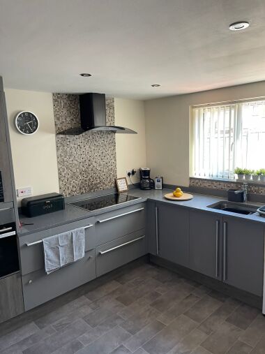 Modern kitchen with good appliances and utencils