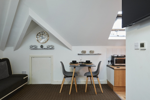 Modern kitchen with all essentials for short or extended stays