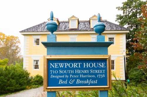 Newport House street sign