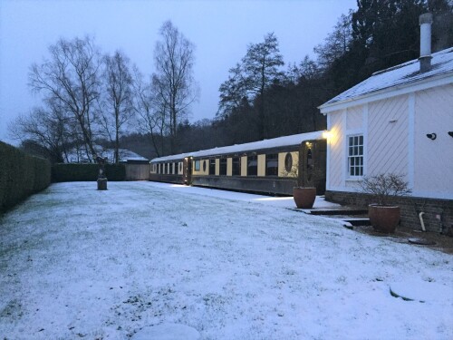 The station in the snow