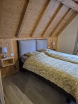 Chambre lit double et lit simple - Gîte Chez Dominique