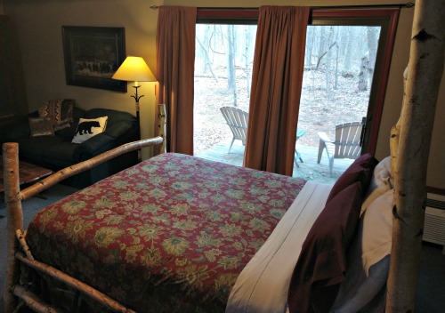 Birch Room #1 Bedroom w/View of Private Deck