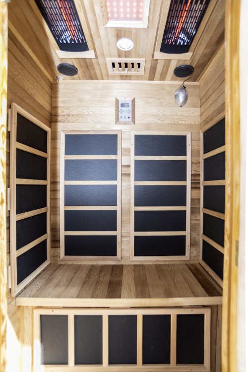 Inside Our Brand-New Sauna - A cosy way to stay warm on winter nights and the perfect companion to the hot tub