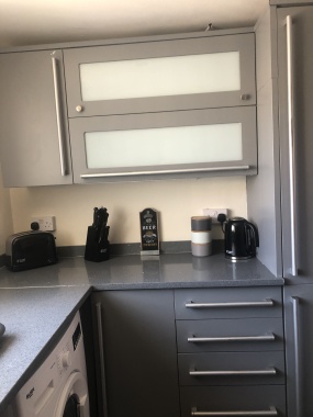 Modern kitchen with good appliances and utencils