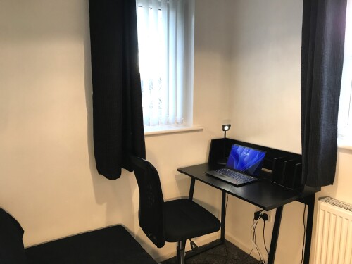 Office with desk / second living area with 3 seater sofa / single daybed for 7th guest - Preston area home